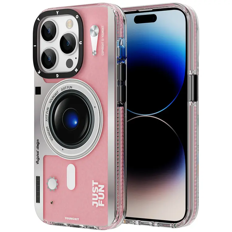 iPhone 14 Pro Max MagSafe Uyumlu Lens Figürlü Kılıf - YoungKit Art Film
