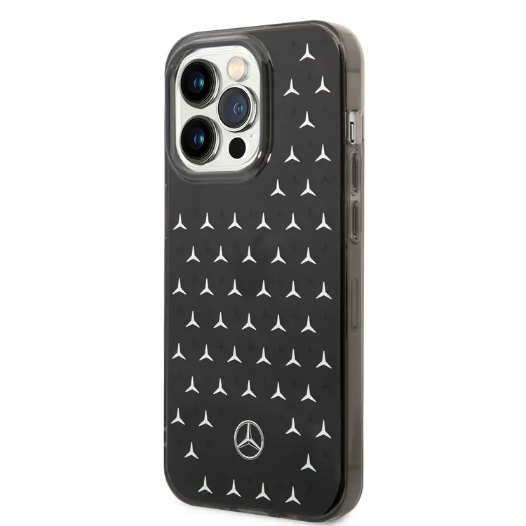 iPhone 14 Pro Max Çift Katmanlı Yıldız Desenli Kılıf - Mercedes Benz