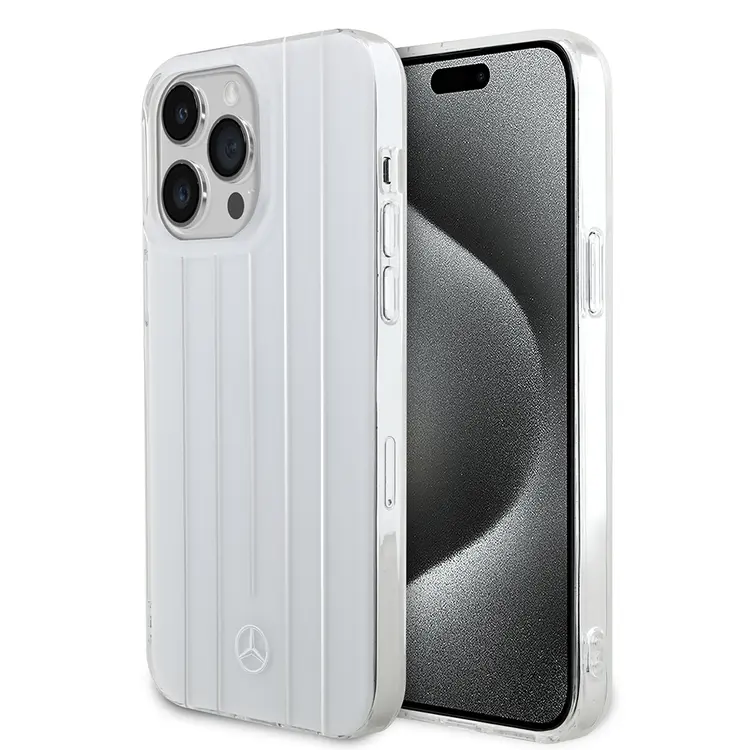 iPhone 14 Pro Max Sert PC Paralel Çizgi Desenli Kılıf - Mercedes Benz New Urban 3