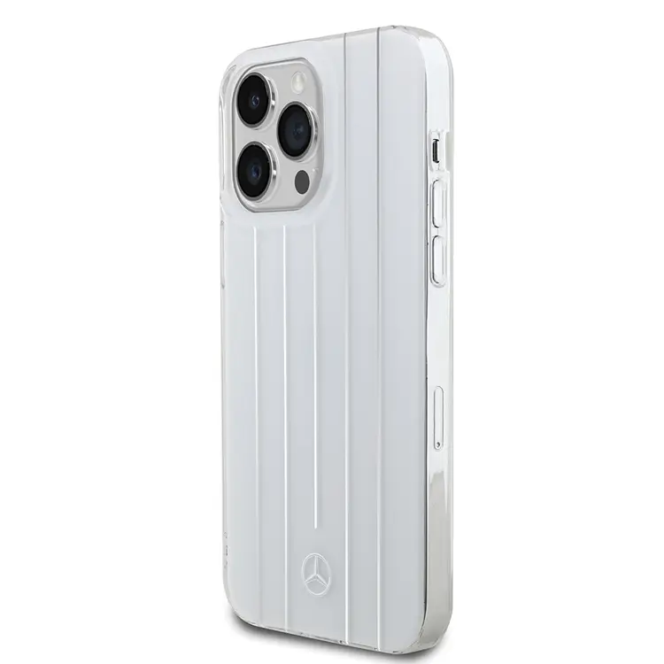 iPhone 14 Pro Max Sert PC Paralel Çizgi Desenli Kılıf - Mercedes Benz New Urban 3