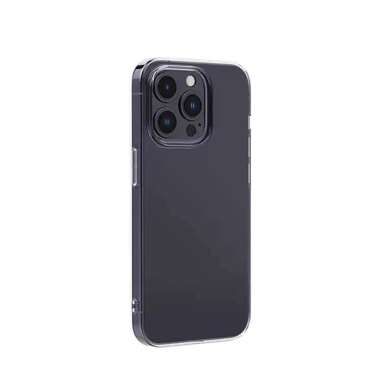 iPhone 14 Pro Max Şeffaf Silikon Kılıf, Airbagli Darbe Emici - Recci Clarity