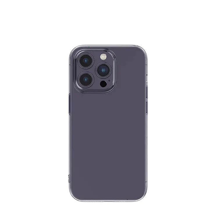 iPhone 14 Pro Max Şeffaf Silikon Kılıf, Airbagli Darbe Emici - Recci Clarity