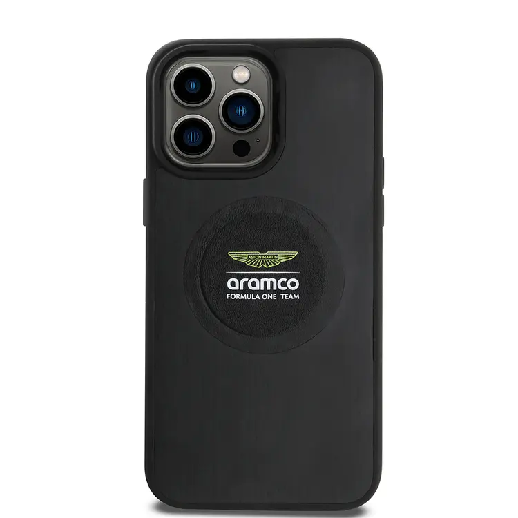 iPhone 14 Pro Max MagSafe Uyumlu Alüminyum Arka Yüzeyli Kılıf - Aston Martin Formula One Team