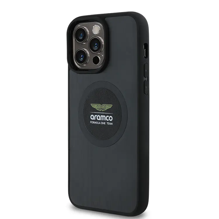 iPhone 14 Pro Max MagSafe Uyumlu Alüminyum Arka Yüzeyli Kılıf - Aston Martin Formula One Team