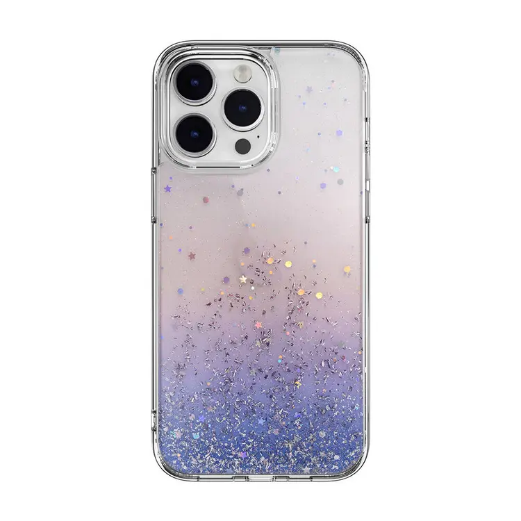iPhone 14 Pro Max Şeffaf Simli Kılıf - Switcheasy Starfield
