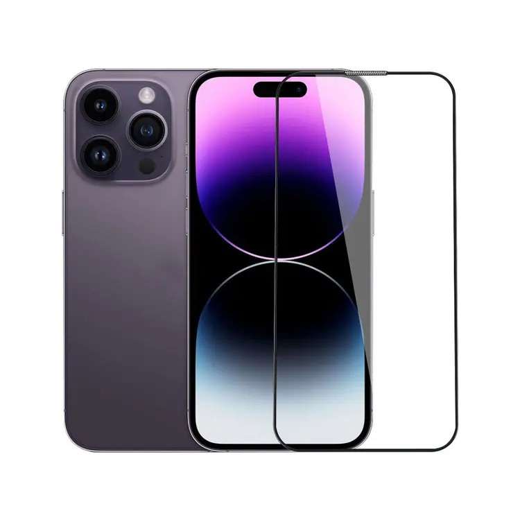 iPhone 14 Pro Max Mavi Işık Filtreli Temperli Cam Ekran Koruyucu - Wiwu CZ-003