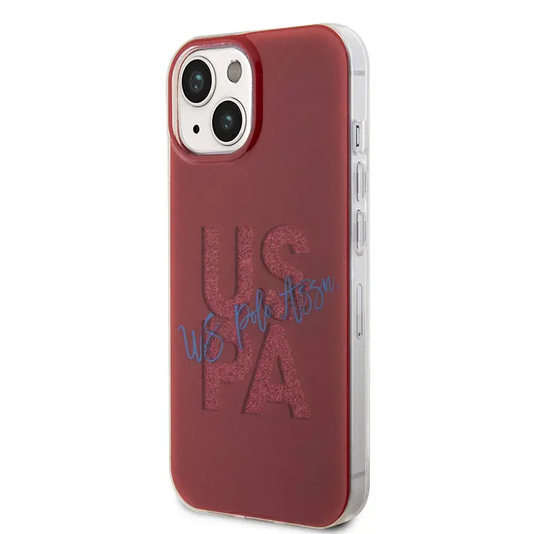 iPhone 15 Simli Parlak Alfabe Tasarım Kılıf - U.S. Polo Assn. Lisanslı