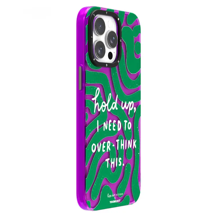 iPhone 15 Yazı Desenli Kılıf - Youngkit Mindfulness Serisi