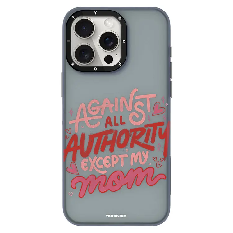 iPhone 15 Darbe Emici Tasarımlı Kılıf - Youngkit Sweet Language