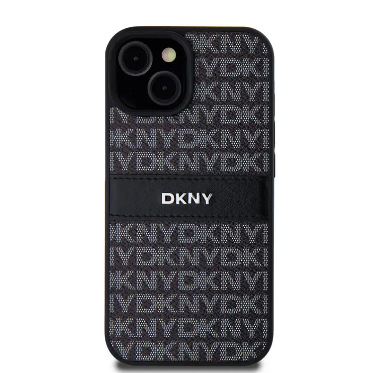 iPhone 15 Kabartmalı Desenli Kılıf - DKNY Lisanslı