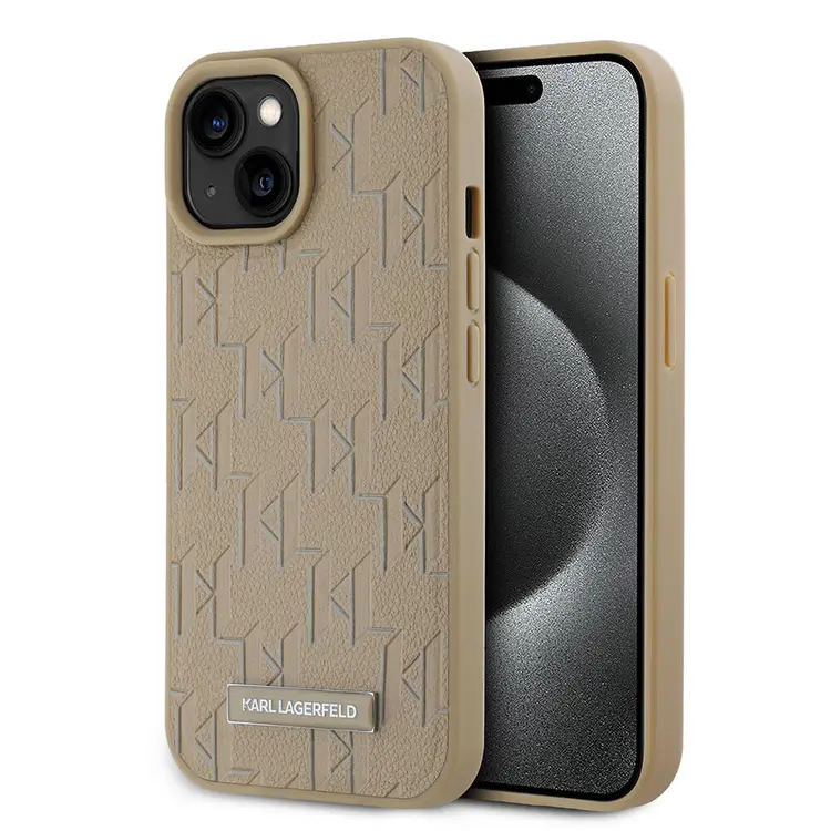 iPhone 15 MagSafe Uyumlu Kılıf - Karl Lagerfeld KL Hot Stamp
