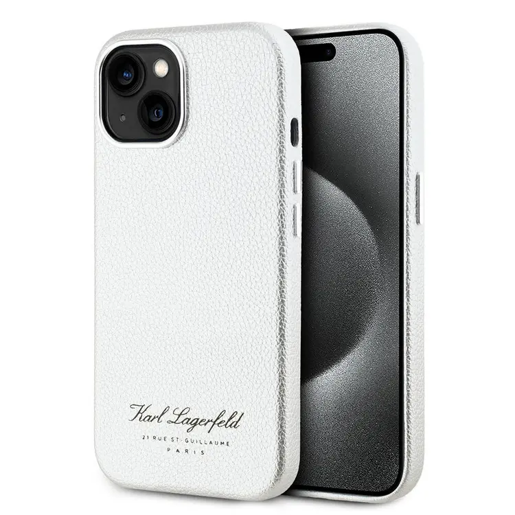 iPhone 15 Kılıf, Lisanslı KL Yazılı Hotel Kapak - Karl Lagerfeld