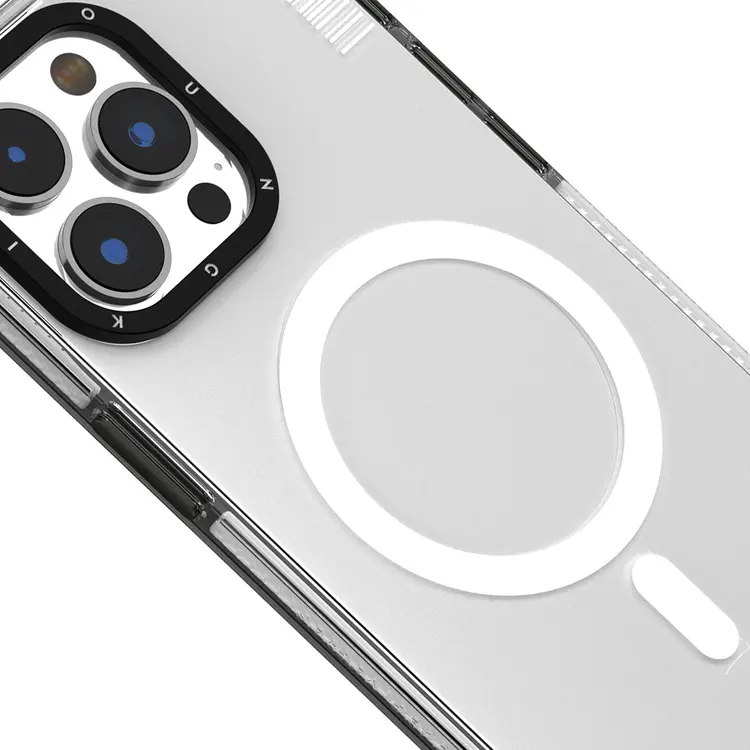 iPhone 15 MagSafe Uyumlu Şeffaf Kılıf - Youngkit Crystal Color