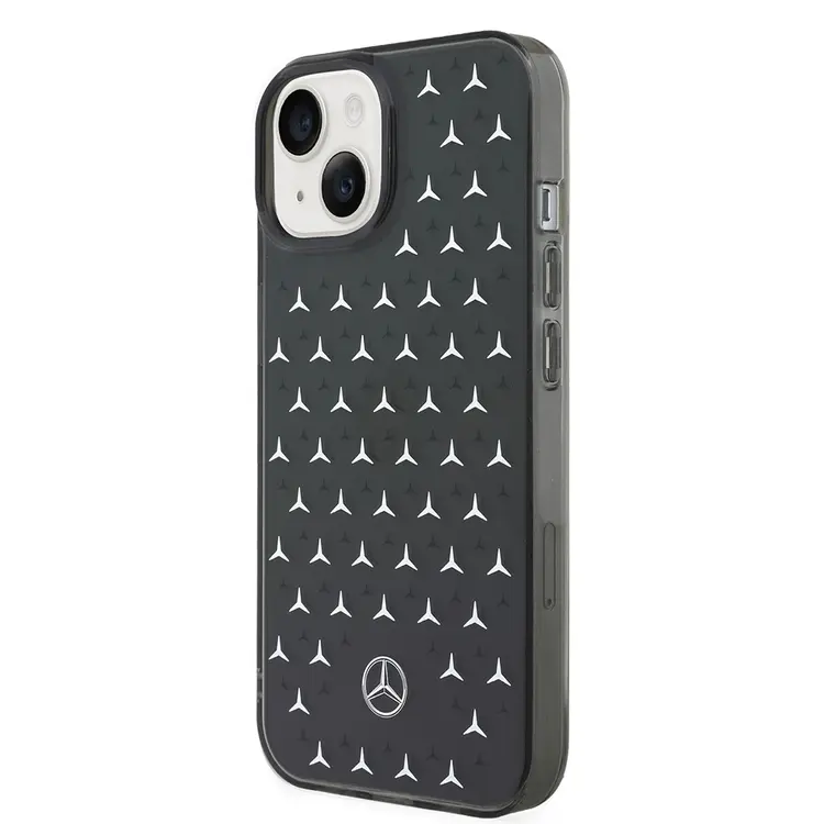 iPhone 15 Çift Katmanlı Yıldız Desenli Kılıf - Mercedes Benz