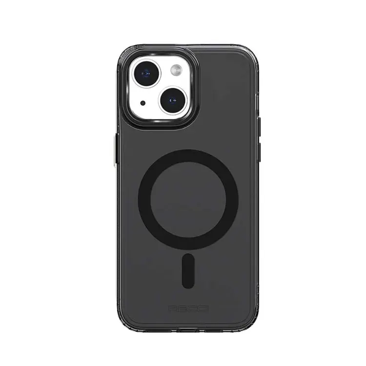 iPhone 15 Plus MagSafe Uyumlu Şeffaf Kılıf - Recci Crystal Color