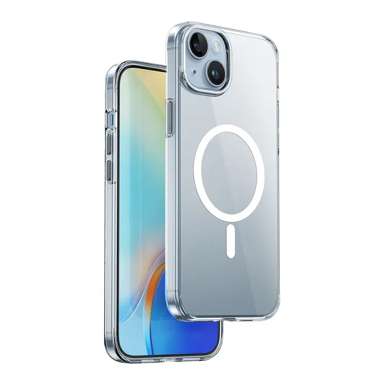 iPhone 15 ve 15 Plus MagSafe Uyumlu Şeffaf Kılıf - Wiwu ZYS-013