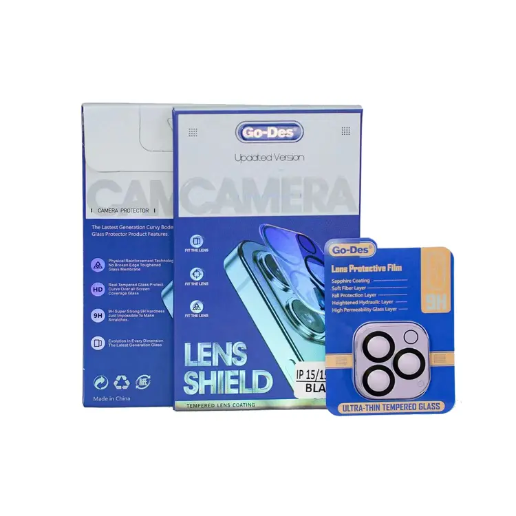 iPhone 15 Pro Kamera Lens Koruyucu - Go Des Lens Shield CL-14