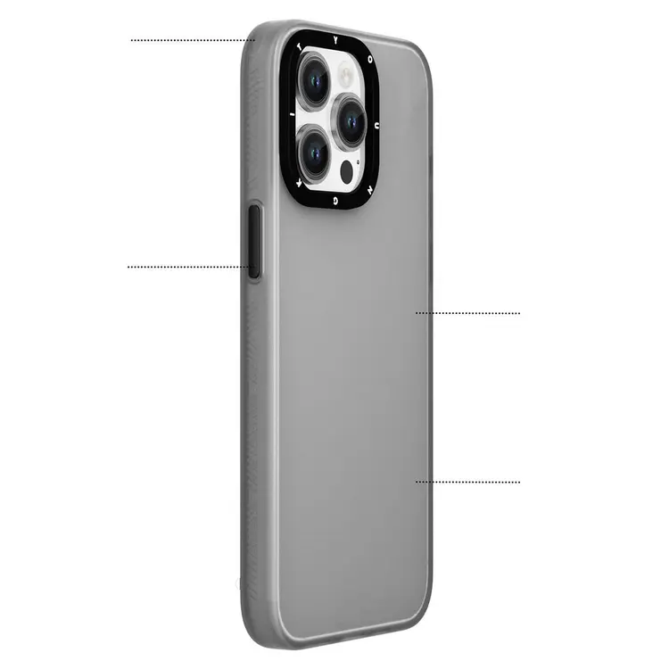 iPhone 15 Pro Şeffaf Buzlu Mat Kılıf - Youngkit Hidden Sand