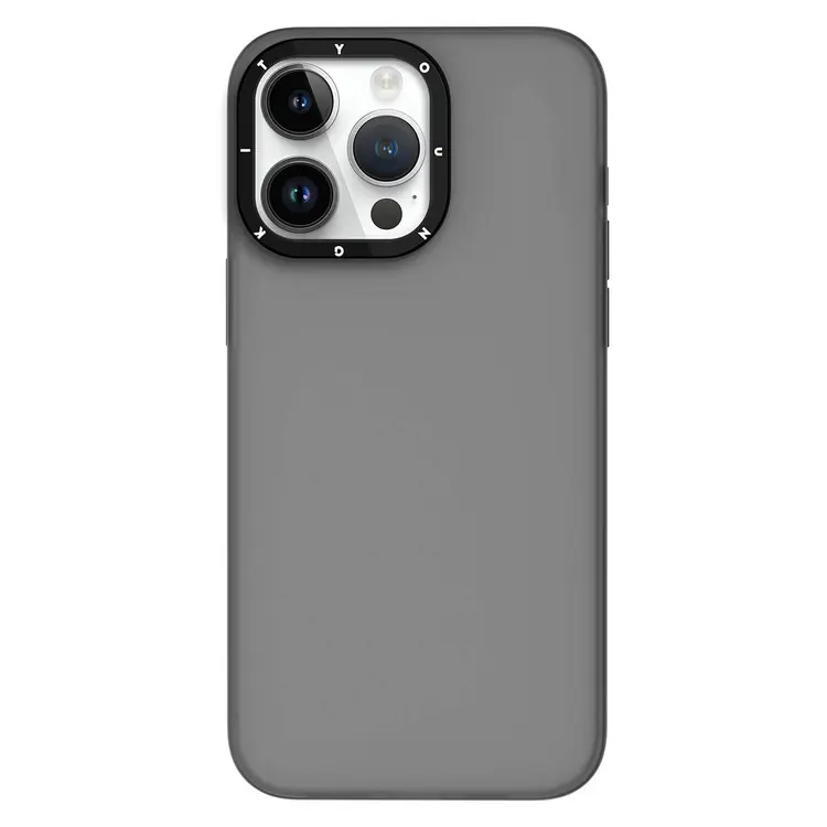 iPhone 15 Pro Şeffaf Buzlu Mat Kılıf - Youngkit Hidden Sand