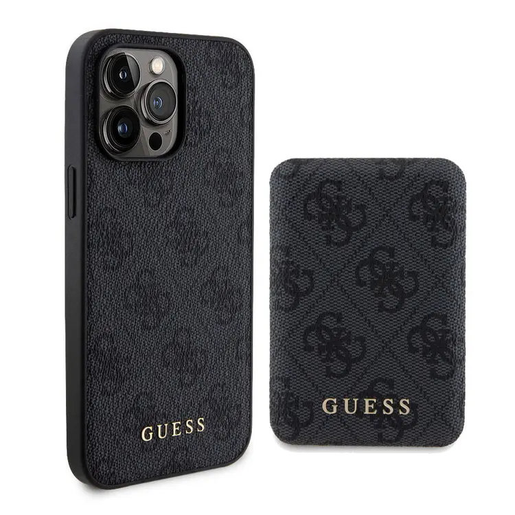 iPhone 15 Pro MagSafe Uyumlu 4G Desenli Kılıf - Guess Lisanslı