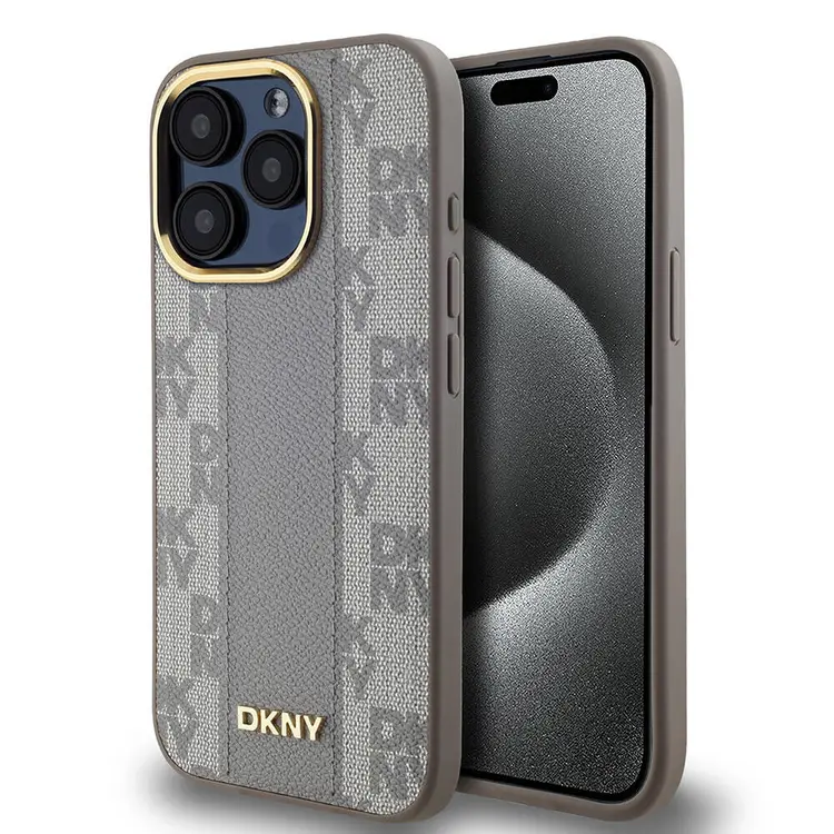iPhone 15 Pro MagSafe Uyumlu Lisanslı Kılıf - DKNY Checkered