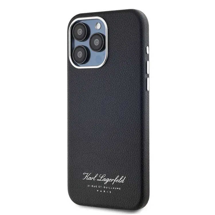 iPhone 15 Pro Kılıf KL Yazılı Hotel Kapak - Karl Lagerfeld
