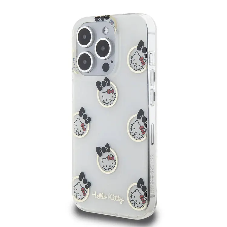 iPhone 15 Pro Lisanslı Hello Kitty Kılıf, Elektroplating Kaplama