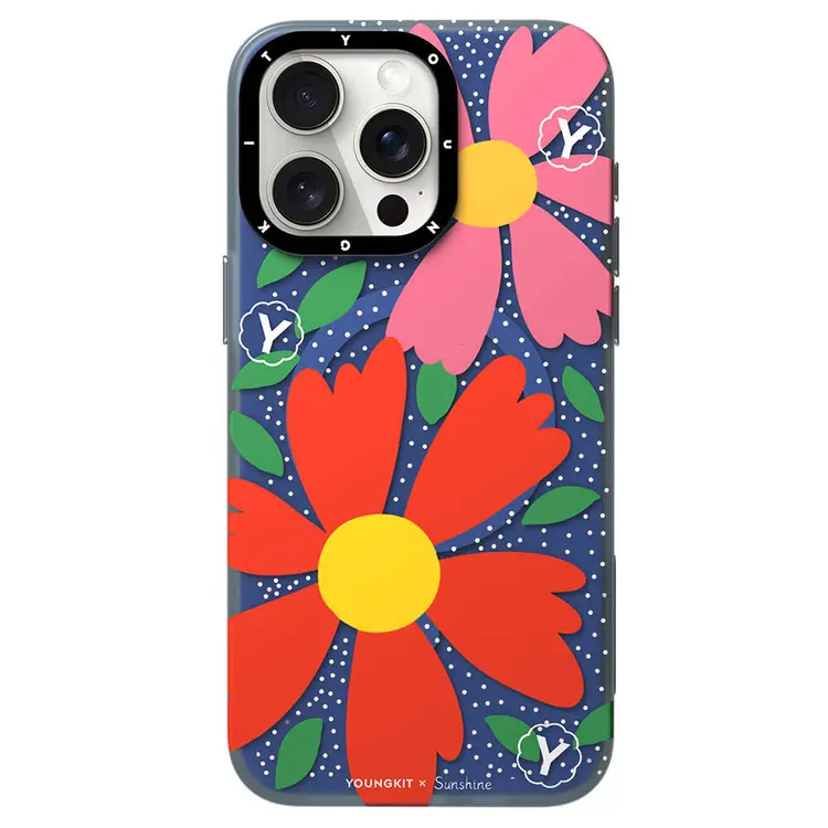 iPhone 15 Pro MagSafe Uyumlu Kılıf, Sunshine Tasarımlı - Youngkit Colorful