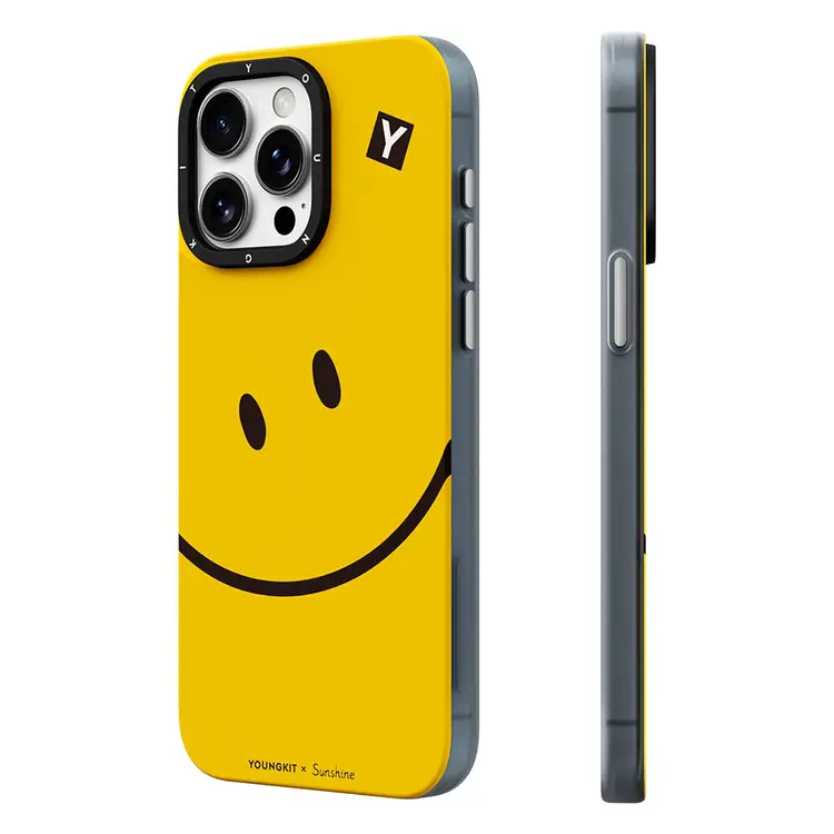 iPhone 15 Pro MagSafe Uyumlu Sunshine Tasarımlı Kılıf - Youngkit Daily Happy