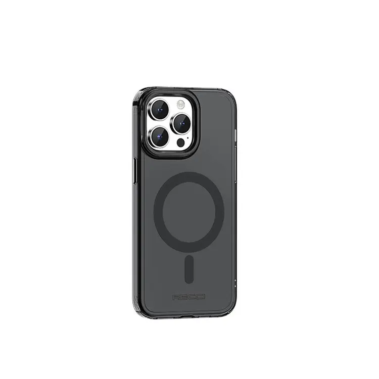 iPhone 15 Pro MagSafe Uyumlu Şeffaf Kılıf - Recci Crystal Color