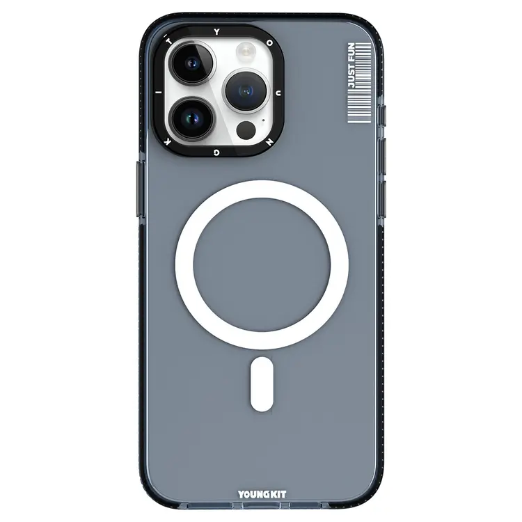 iPhone 15 Pro MagSafe Uyumlu Şeffaf Kılıf - Youngkit Crystal Color