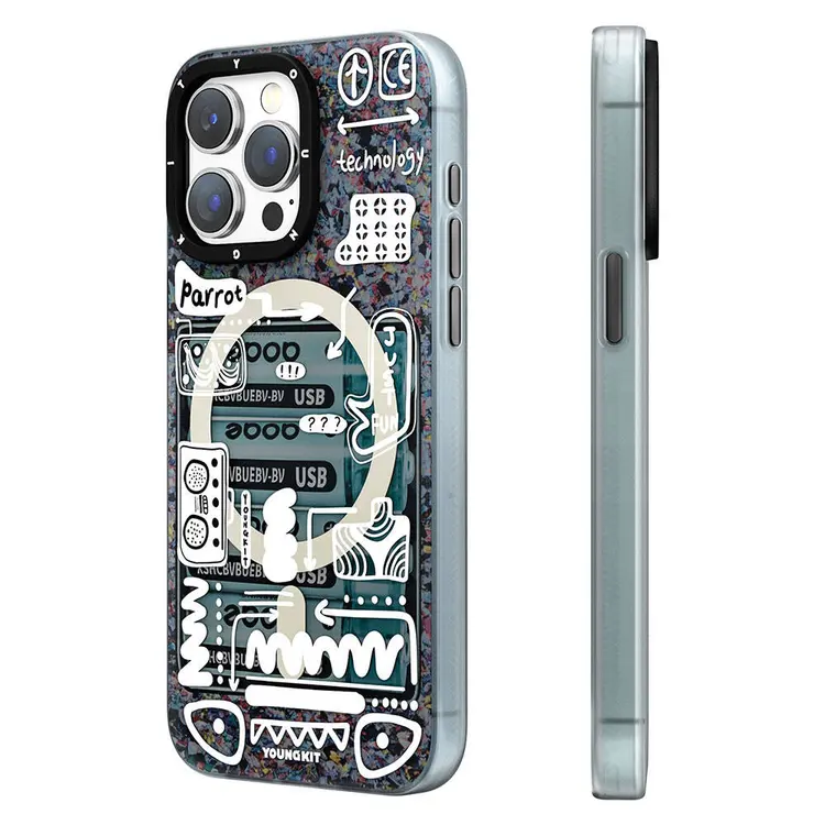iPhone 15 Pro MagSafe Uyumlu Kılıf - Youngkit Dark Matter