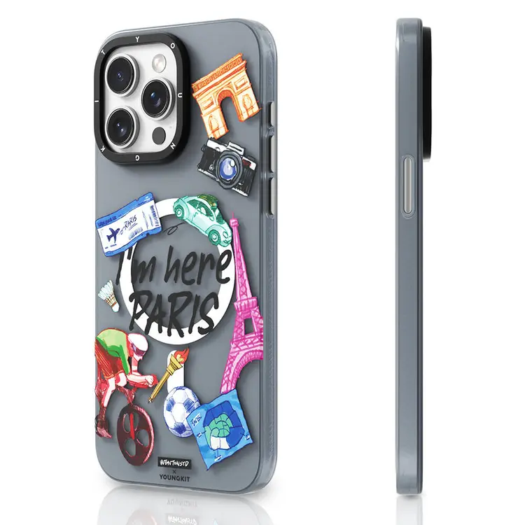 iPhone 15 Pro MagSafe Uyumlu Kılıf - Youngkit in Paris Serisi