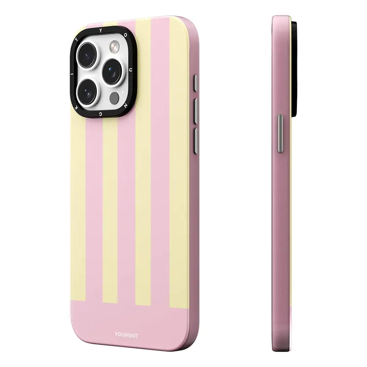 iPhone 15 Pro MagSafe Uyumlu Kılıf - Youngkit Striped Piano Keys