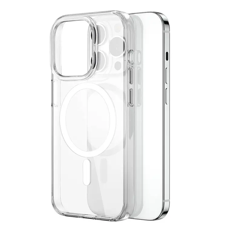 iPhone 15 Pro MagSafe Uyumlu Şeffaf Kılıf - Wiwu BC-022