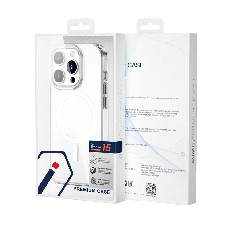 iPhone 15 Pro MagSafe Uyumlu Şeffaf Kılıf - Wiwu FYY-014