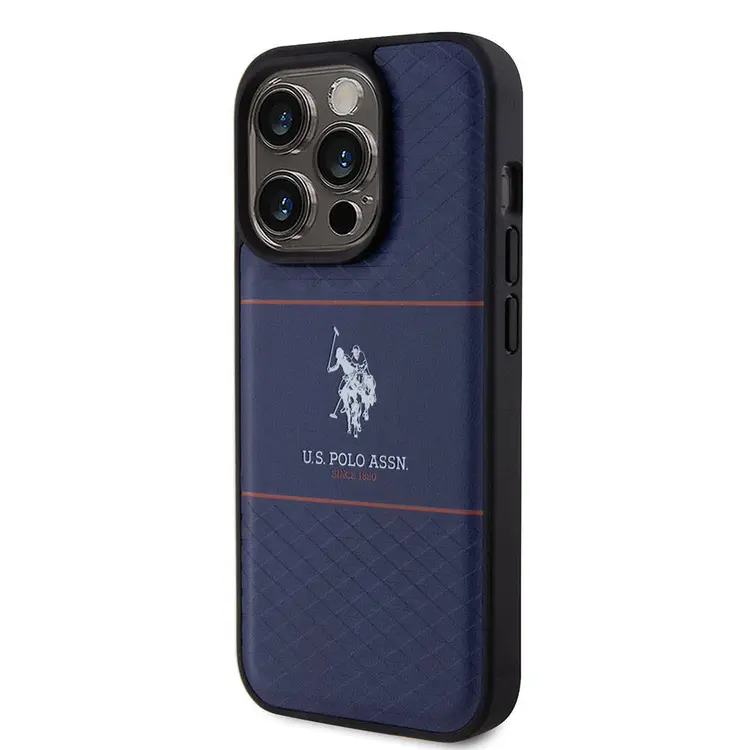 iPhone 15 Pro Deri Şeritli Lisanslı Kılıf - U.S. Polo Assn.