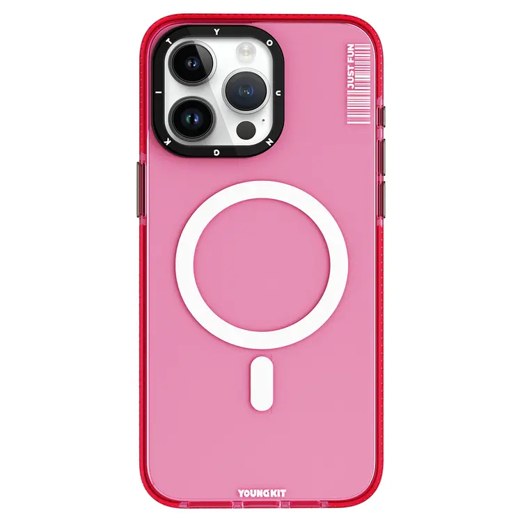iPhone 15 Pro Max MagSafe Uyumlu Şeffaf Kılıf - Youngkit Crystal Color