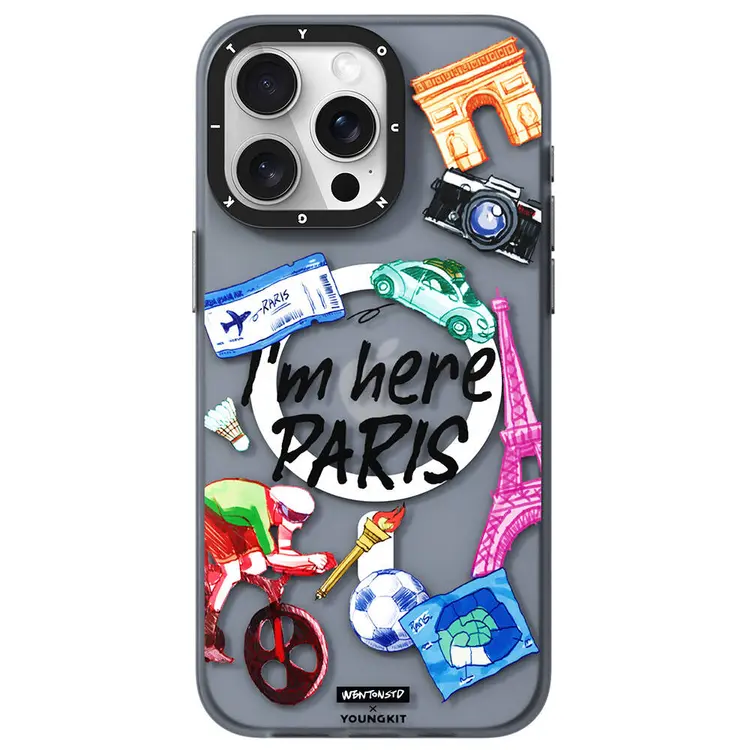 iPhone 15 Pro Max MagSafe Uyumlu Kılıf - Youngkit in Paris Serisi