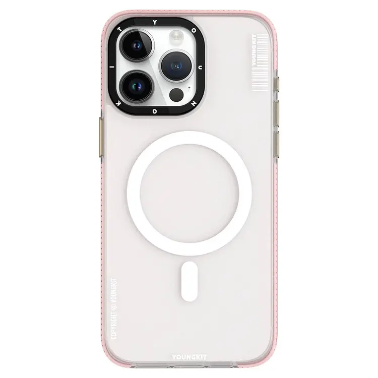 iPhone 15 Pro Max MagSafe Uyumlu Şeffaf Kılıf - Youngkit Jiansha