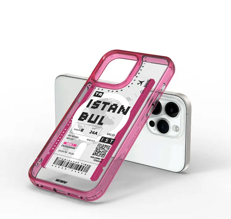 iPhone 15 Pro Max MagSafe Uyumlu Şeffaf Kılıf - Wiwu B Serisi
