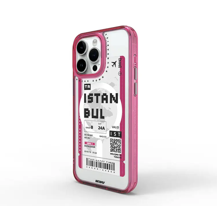 iPhone 15 Pro Max MagSafe Uyumlu Şeffaf Kılıf - Wiwu B Serisi