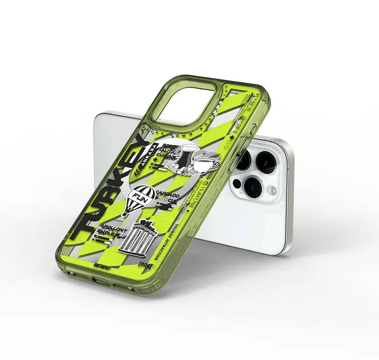 iPhone 15 Pro Max MagSafe Uyumlu Desenli Şeffaf Kılıf - Wiwu A Serisi