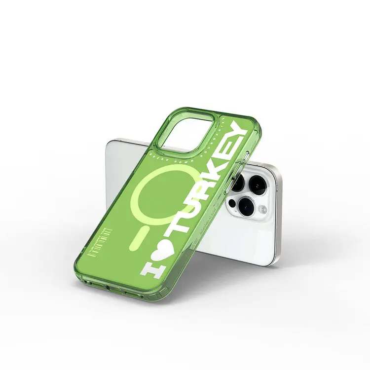 iPhone 15 Pro Max MagSafe Uyumlu Şeffaf Kılıf - Wiwu Turkey E Serisi