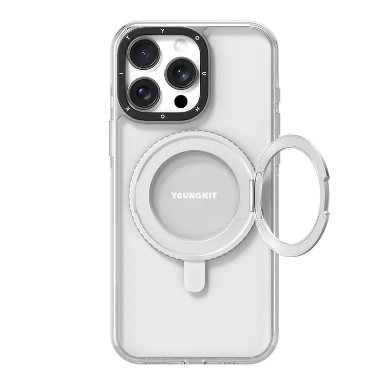 iPhone 15 Pro Max MagSafe Uyumlu Şeffaf Kılıf - Youngkit Pivot