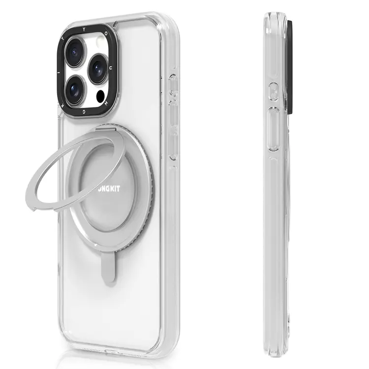 iPhone 15 Pro Max MagSafe Uyumlu Şeffaf Kılıf - Youngkit Pivot