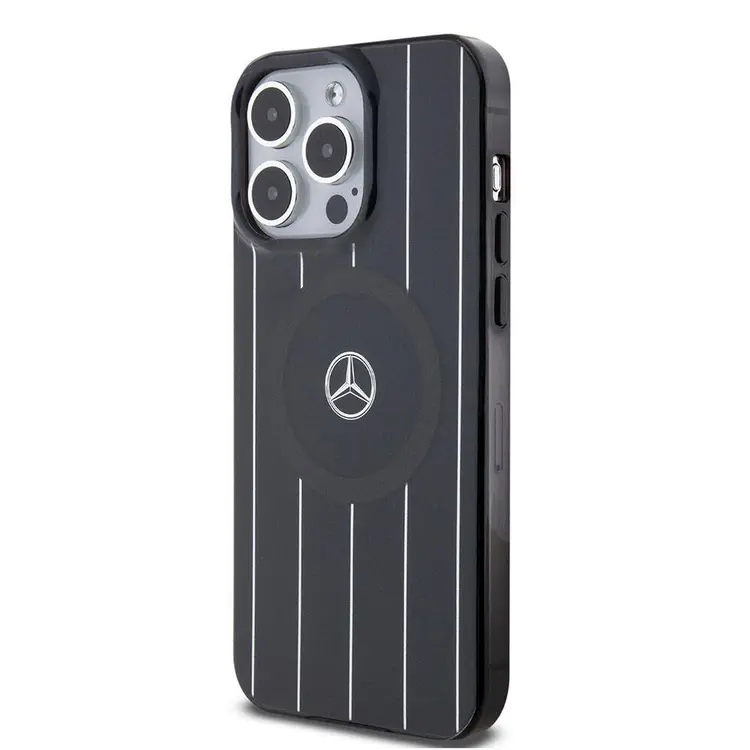 iPhone 15 Pro Max MagSafe Uyumlu Lisanslı Kılıf - Mercedes Benz Paralel Çizgi