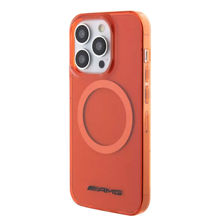 Apple iPhone 15 Pro Max Kılıf AMG Orjinal Lisanslı M-safe Şarj Özellikli Transparan Kapak
