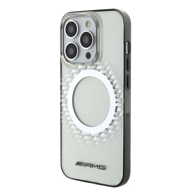 iPhone 15 Pro Max MagSafe Uyumlu Şeffaf Kılıf - AMG Eşkenar Dörtgen