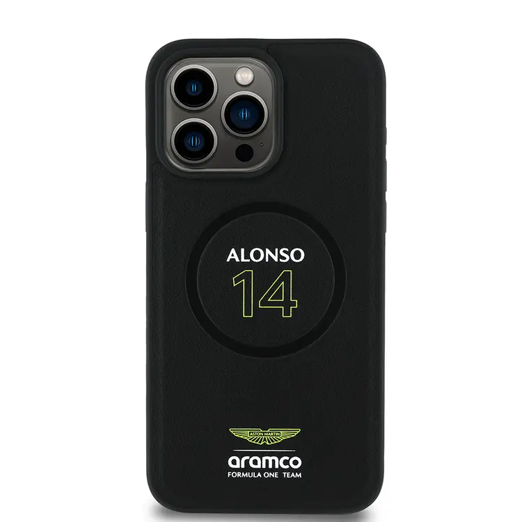 iPhone 15 Pro Max MagSafe Uyumlu PU Deri Kılıf - Aston Martin Alonso 14
